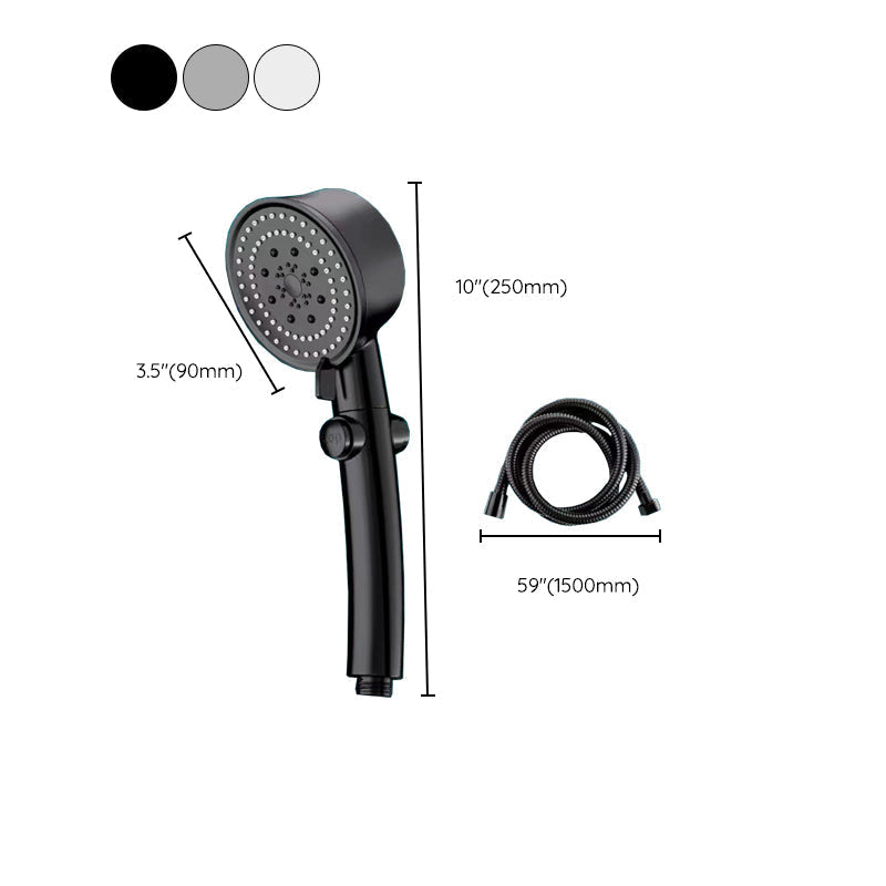 Wall Mounted Shower Head Modern Plastic Shower Head with Adjustable Spray Pattern