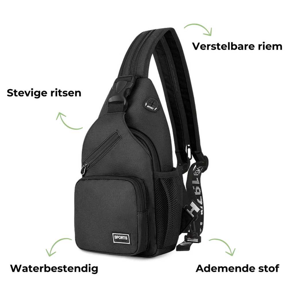 Ladies Crossbody Bag - Canvas Outdoor Shoulder Bag with Multiple Carry Options