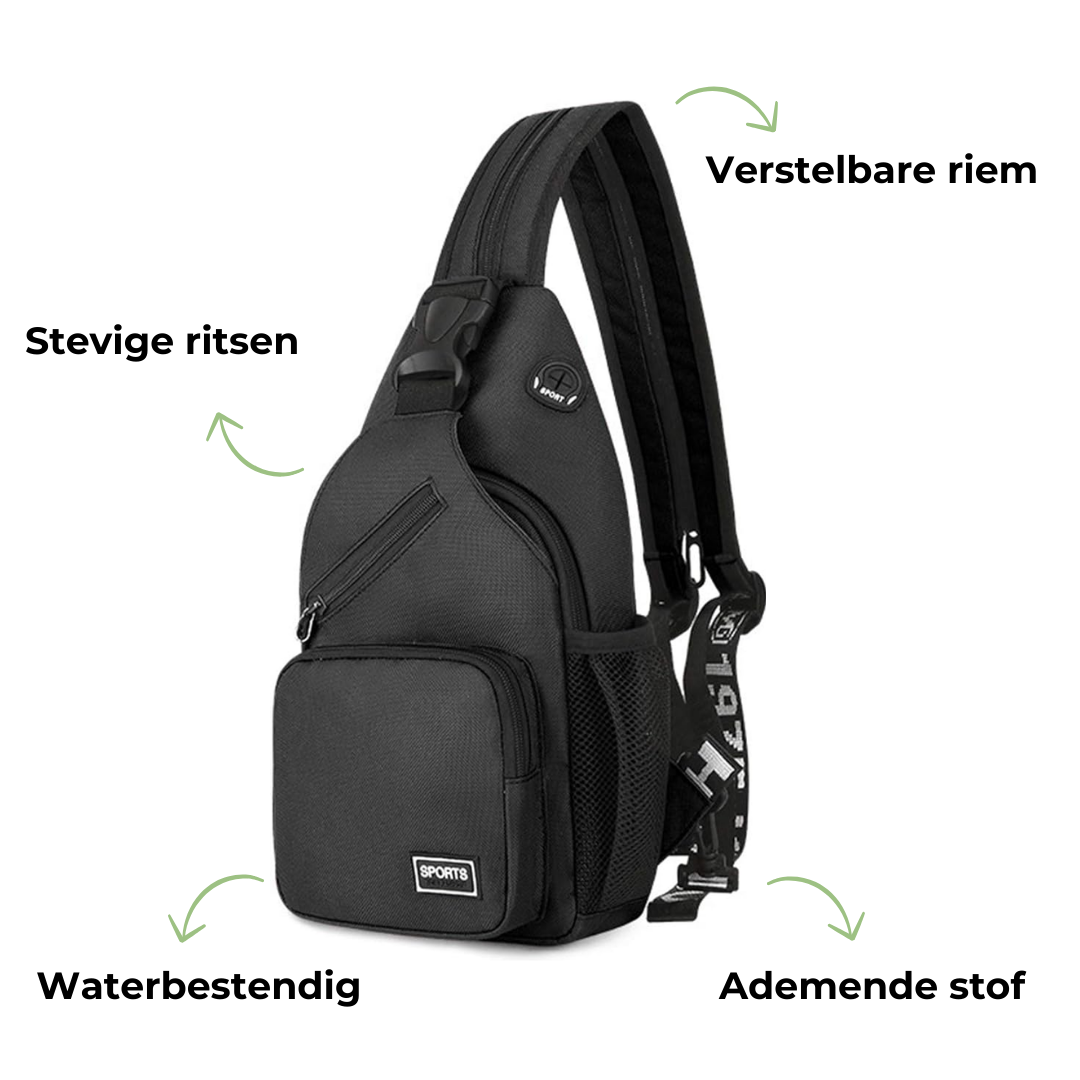Ladies Crossbody Bag - Canvas Outdoor Shoulder Bag with Multiple Carry Options