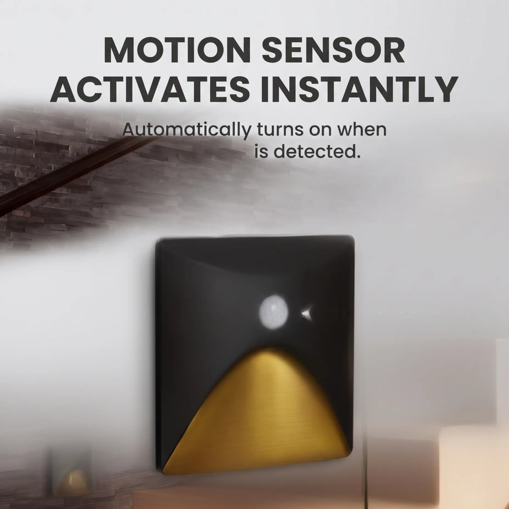 LuminiPath - Waterproof IP65 Wall Light - Indoor and Outdoor Wall Light - Motion Sensor Wall Light LED