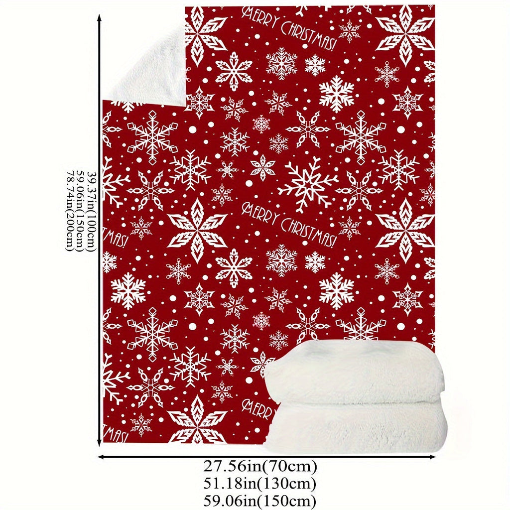 FestiveSnuggle - Luxury Christmas Fleece Blanket for the Holidays