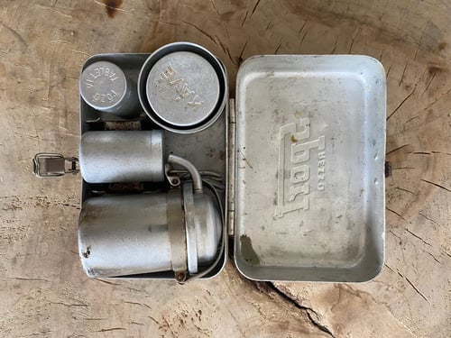 Portable Coffee Brewing Kit | Compact Travel Espresso Maker | Vintage Style