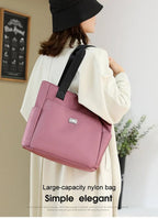 Large Capacity Water Repellent Multi Pocket Nylon Shoulder Bag