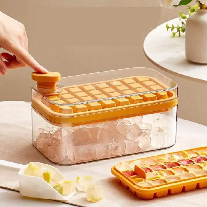 64-piece Silicone Ice Cube Set – with Lid & Scoop