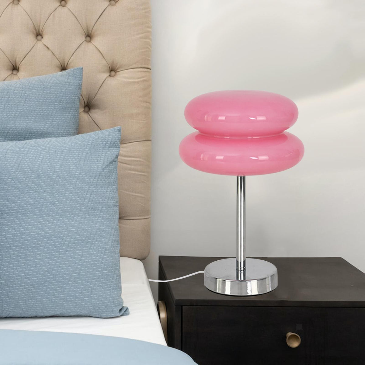 Table Lamp Retro Glass Shade