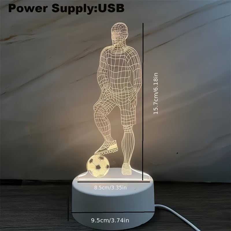 Soccer Player 3D Lamp – For a sporty atmosphere