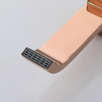 Contemporary Wall Mounted Bathroom Faucet Handle Knob Solid Brass Square Faucet