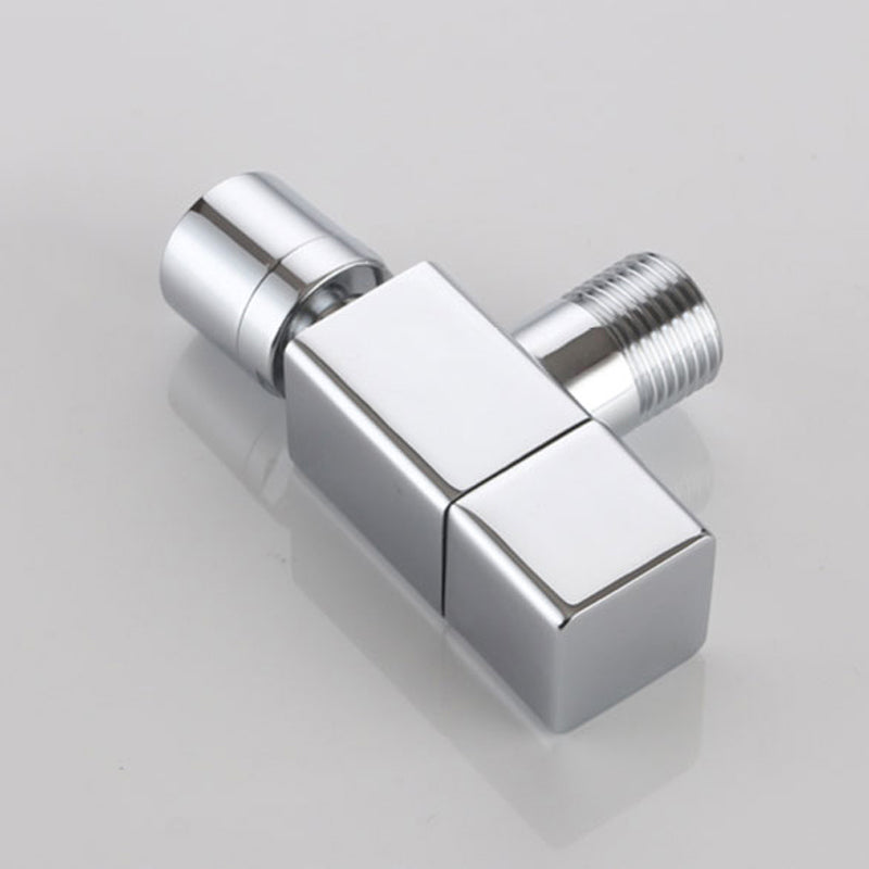 Contemporary Wall Mounted Bathroom Faucet Knob Handle Solid Brass Round Faucet