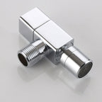 Contemporary Wall Mounted Bathroom Faucet Knob Handle Solid Brass Round Faucet