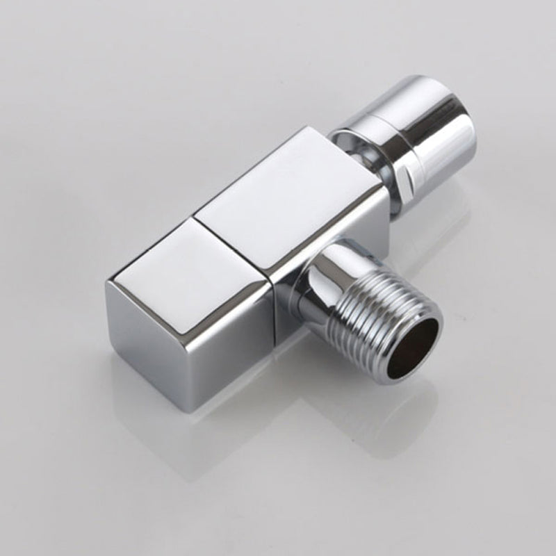 Contemporary Wall Mounted Bathroom Faucet Knob Handle Solid Brass Round Faucet