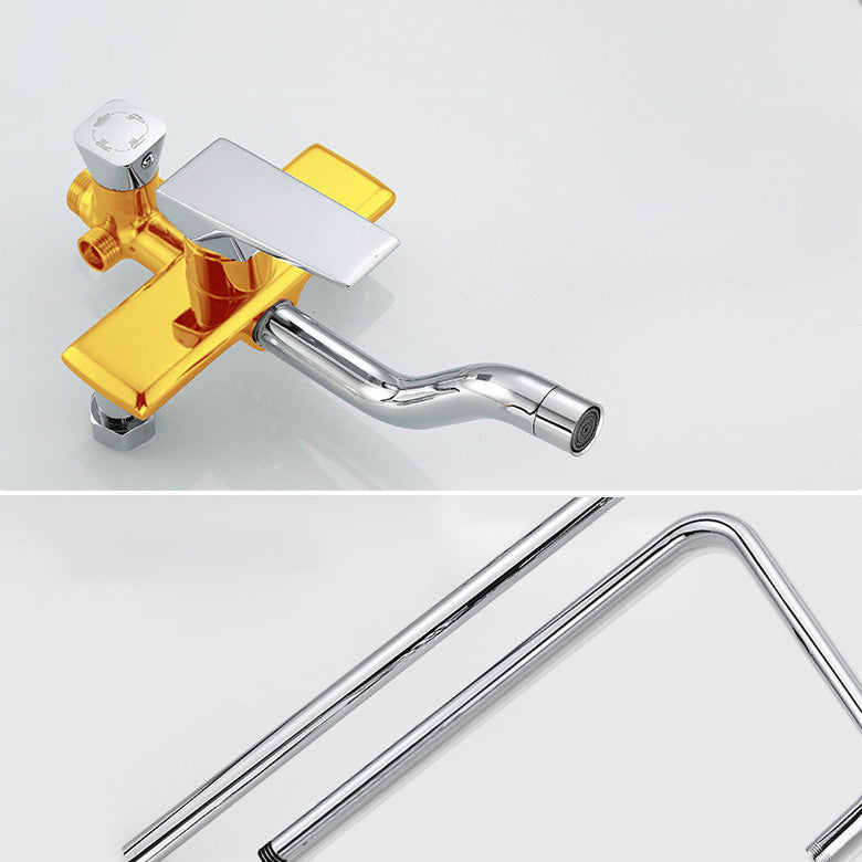 Modern balanced printed converter faucet shower head shower fitting on the wall