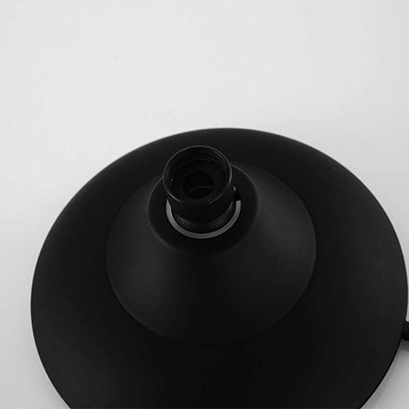 Round Fixed Shower Head Matte Black 5 Spray Patterns Wall Mounted Shower Head