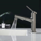 Modern Basin Faucet Copper Single Handle Low Arc Basin Faucet for Bathroom