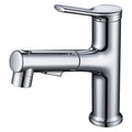 Modern Basin Faucet Copper Single Handle Low Arc Basin Faucet for Bathroom