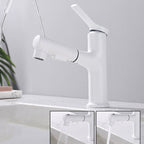 Modern Basin Faucet Copper Single Handle Low Arc Basin Faucet for Bathroom