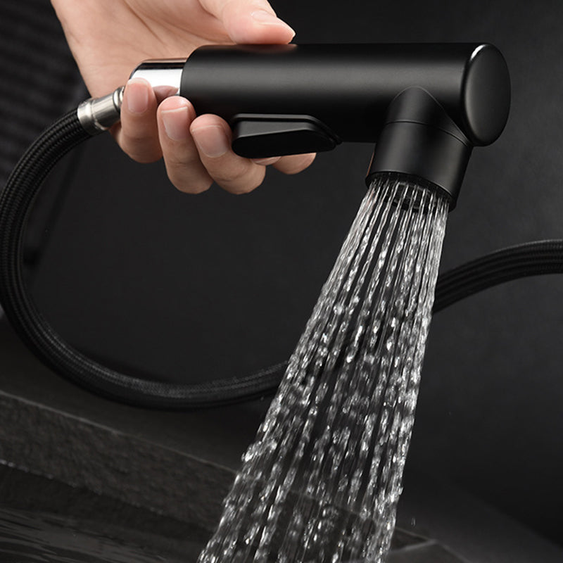 Modern Basin Faucet Copper Single Handle Low Arc Basin Faucet for Bathroom