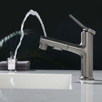 Modern Basin Faucet Copper Single Handle Low Arc Basin Faucet for Bathroom