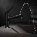 Modern Basin Faucet Copper Single Handle Low Arc Basin Faucet for Bathroom