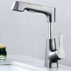Modern Faucet Solid Copper Centerset Bathroom Faucet