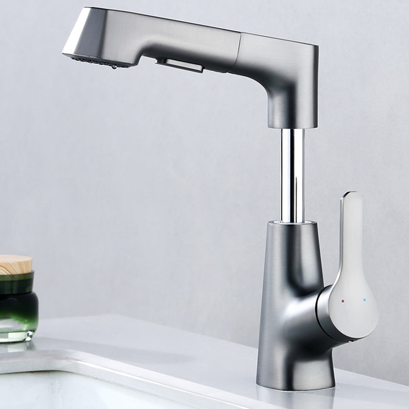 Modern Faucet Solid Copper Centerset Bathroom Faucet