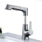 Modern Faucet Solid Copper Centerset Bathroom Faucet