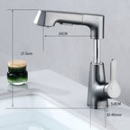 Modern Faucet Solid Copper Centerset Bathroom Faucet
