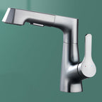 Modern Faucet Solid Copper Centerset Bathroom Faucet