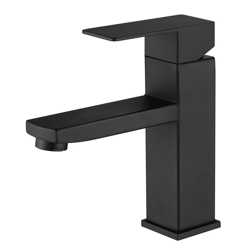 Basic sink faucet simple low arc metal centerset sink faucet for bathroom