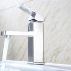 Basic sink faucet simple low arc metal centerset sink faucet for bathroom