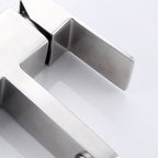 Basic sink faucet simple low arc metal centerset sink faucet for bathroom