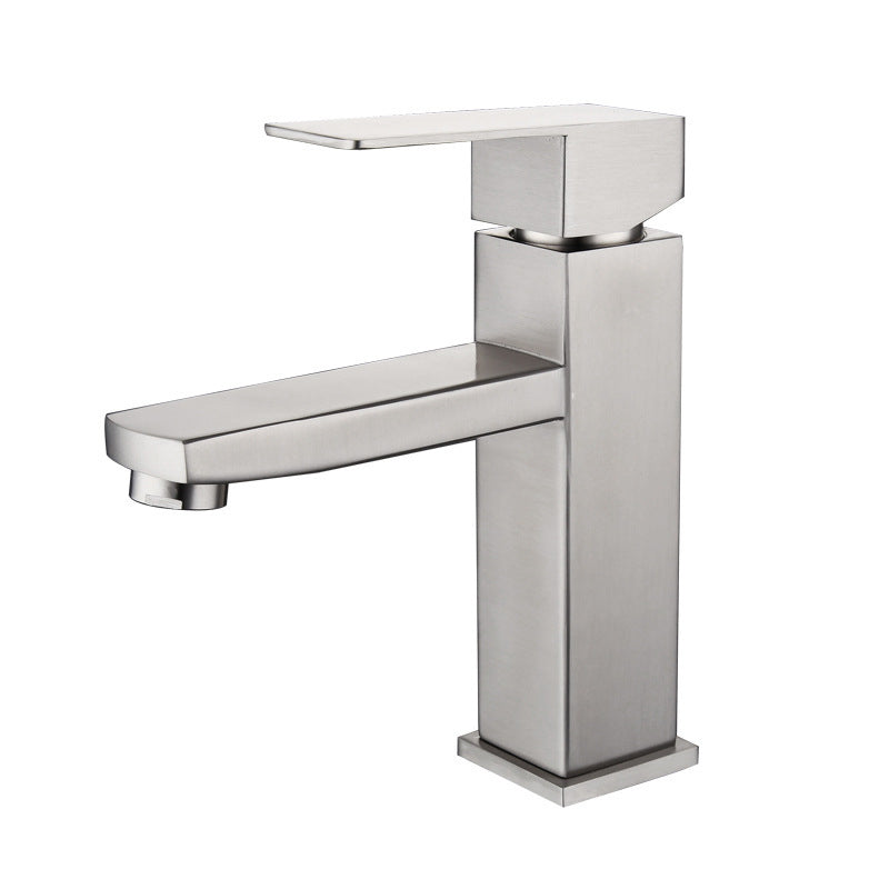 Basic sink faucet simple low arc metal centerset sink faucet for bathroom