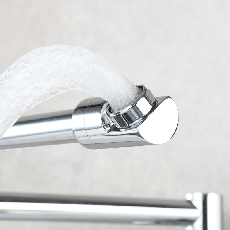 Modern Pull-down Faucet Single Handle Wall Mounted Pot Filler Low Profile 1-Hole Filler