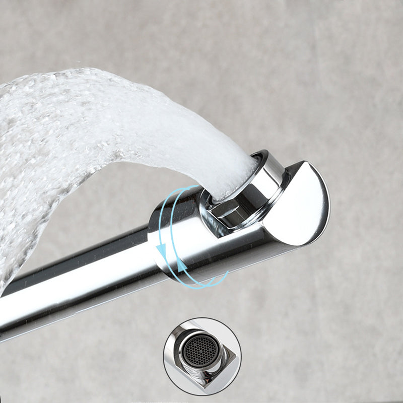 Modern Pull-down Faucet Single Handle Wall Mounted Pot Filler Low Profile 1 Holder Filler