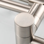 Modern Pull-down Faucet Single Handle Wall Mounted Pot Filler Low Profile 1 Holder Filler