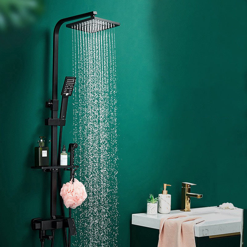 Adjustable Spray Sample Shower Combination Metal Shower Fitting Arm Shower Head with Slip Bar
