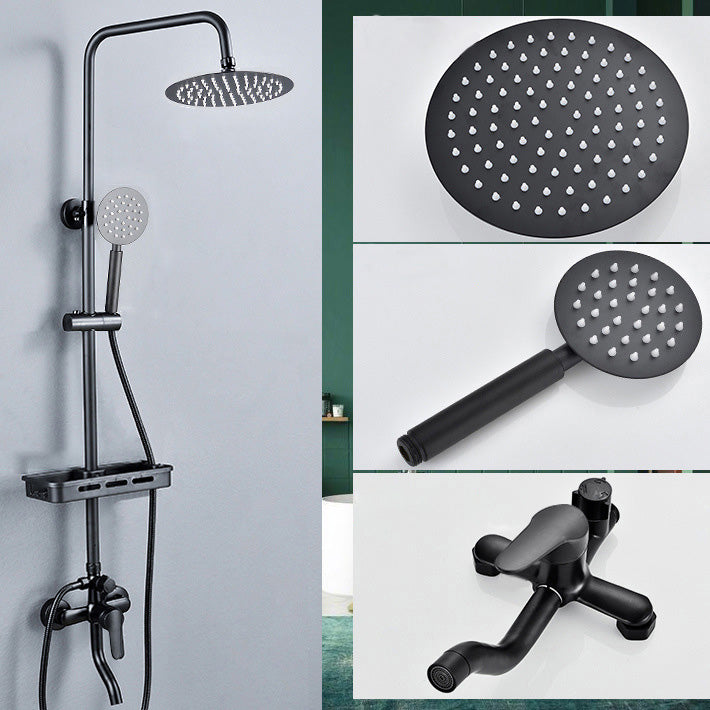 Adjustable Spray Sample Shower Combination Metal Shower Fitting Arm Shower Head with Slip Bar