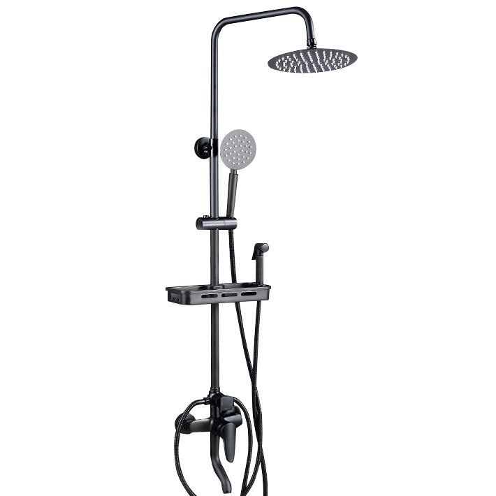 Adjustable Spray Sample Shower Combination Metal Shower Fitting Arm Shower Head with Slip Bar