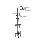 Adjustable Spray Sample Shower Combination Metal Shower Fitting Arm Shower Head with Slip Bar