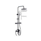 Adjustable Spray Sample Shower Combination Metal Shower Fitting Arm Shower Head with Slip Bar