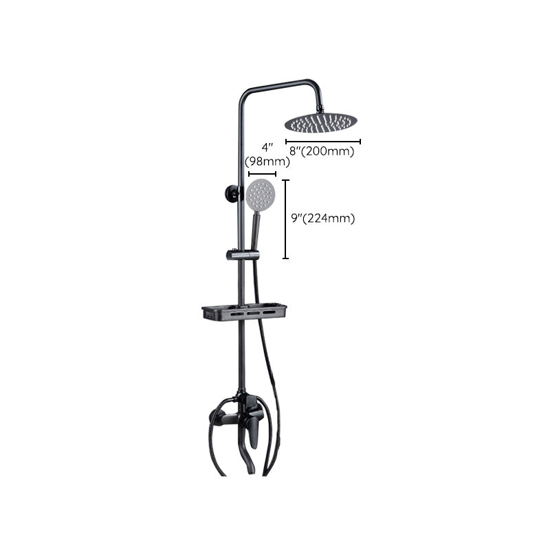 Adjustable Spray Sample Shower Combination Metal Shower Fitting Arm Shower Head with Slip Bar