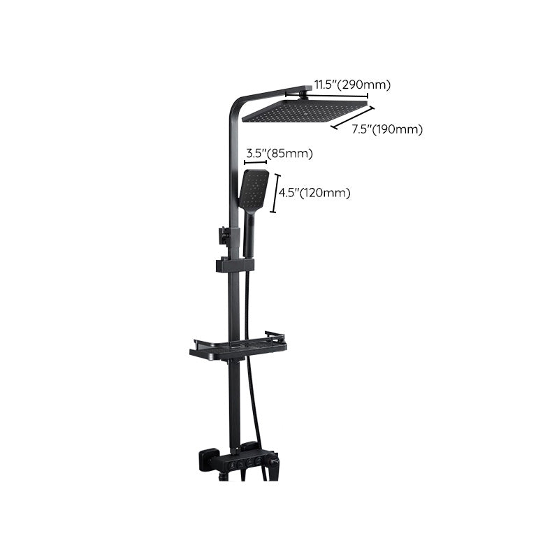 Adjustable Spray Sample Shower Combination Metal Shower Fitting Arm Shower Head with Slip Bar