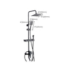 Adjustable Spray Sample Shower Combination Metal Shower Fitting Arm Shower Head with Slip Bar