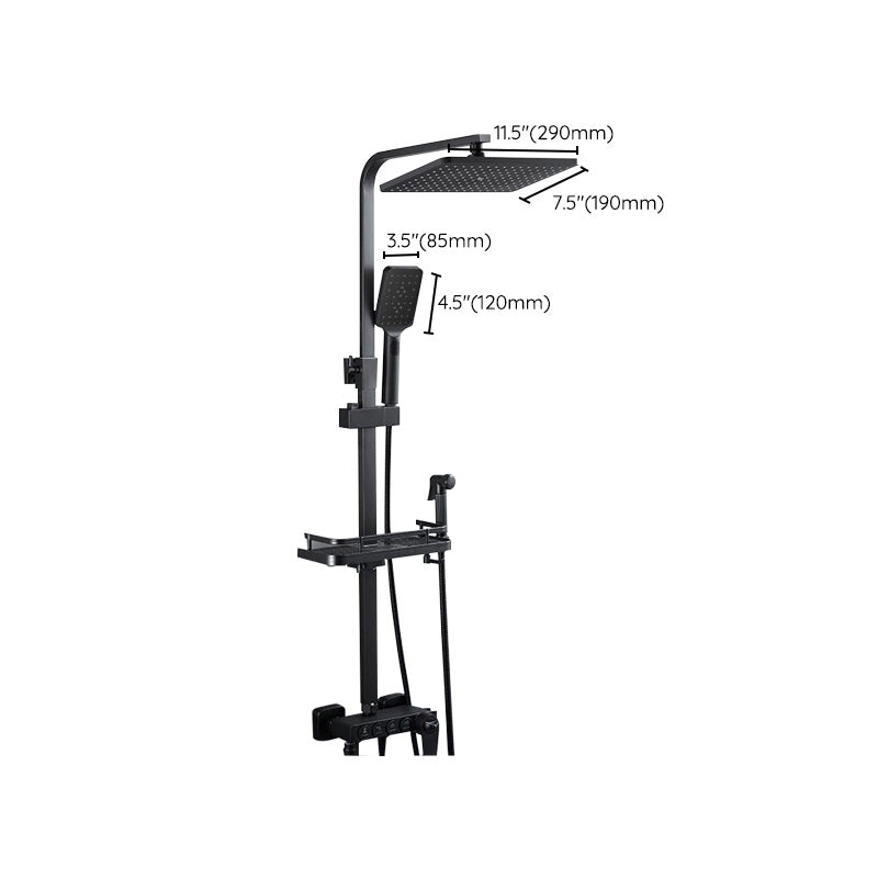 Adjustable Spray Sample Shower Combination Metal Shower Fitting Arm Shower Head with Slip Bar