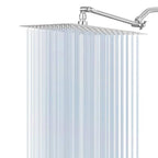 Stainless Steel Fixed Shower Head Rainfall Wall Mounted Shower Head with Extension Arm
