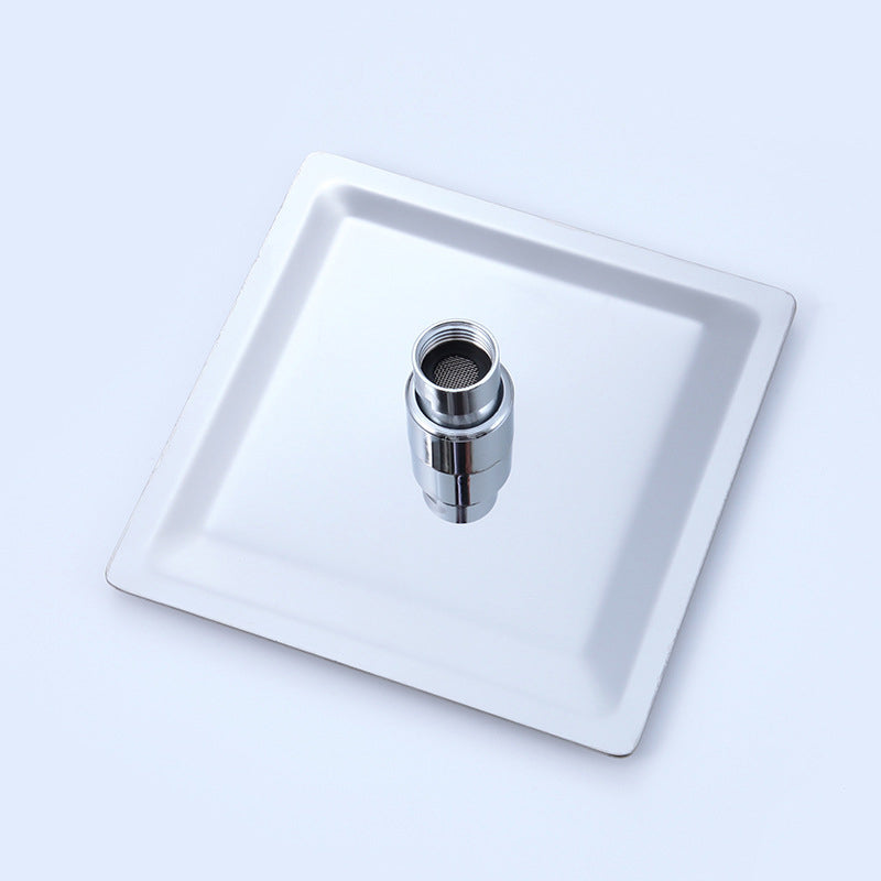 Square Stainless Steel Showerhead in Silver 6-Inch Fixed Showerhead