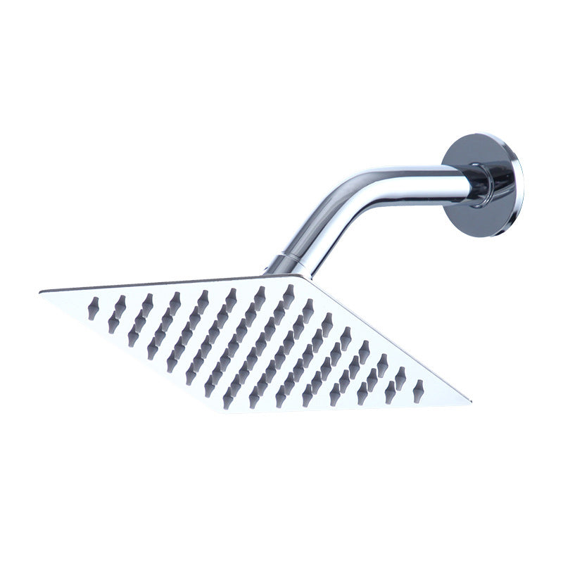 Square Stainless Steel Showerhead in Silver 6-Inch Fixed Showerhead