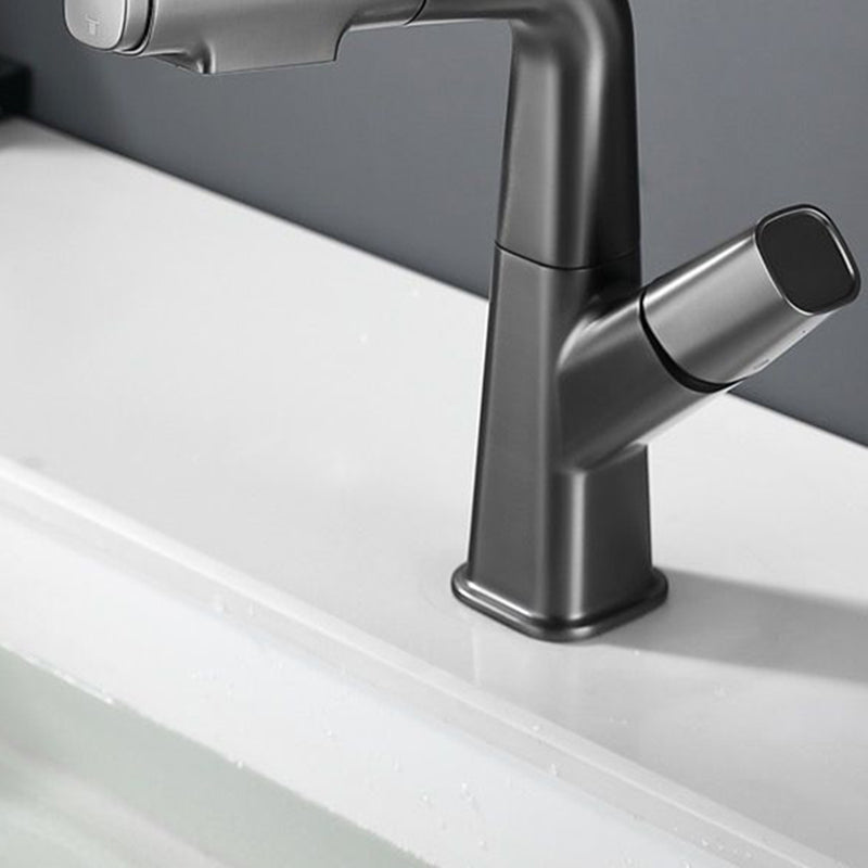 Modern Vessel Sink Faucet Brass Lever Handles Swivel Spout Sink Faucet