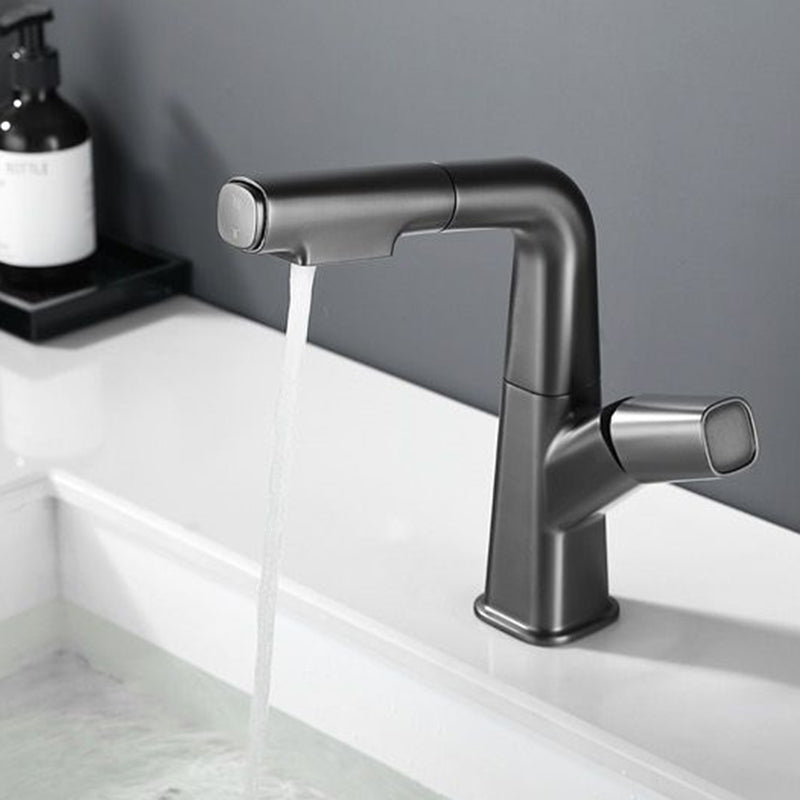 Modern Vessel Sink Faucet Brass Lever Handles Swivel Spout Sink Faucet
