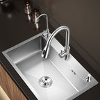 Contemporary Style Kitchen Sink Stainless Steel Color Fast Built-In Sink