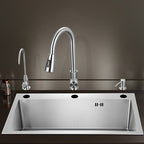 Contemporary Style Kitchen Sink Stainless Steel Color Fast Built-In Sink